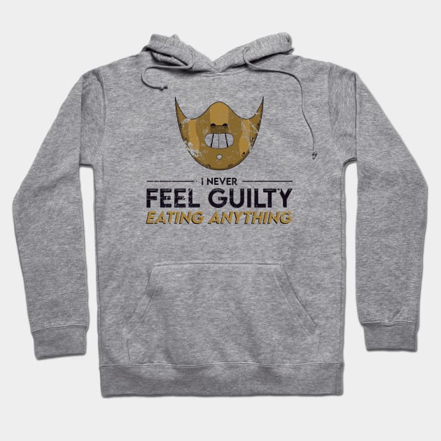 Hannibal Mask "I Never Feel Guilty Eating Anything" Hoodie by necronder